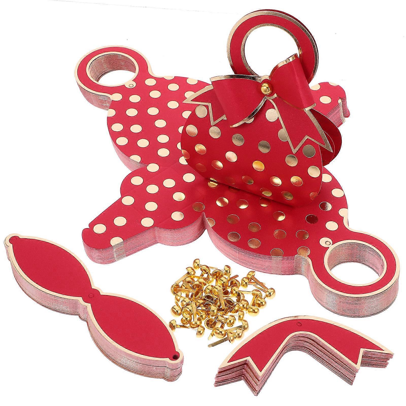 Elegant Red Candy Boxes for Candy Storage 50Pcs Creative Handbag Style