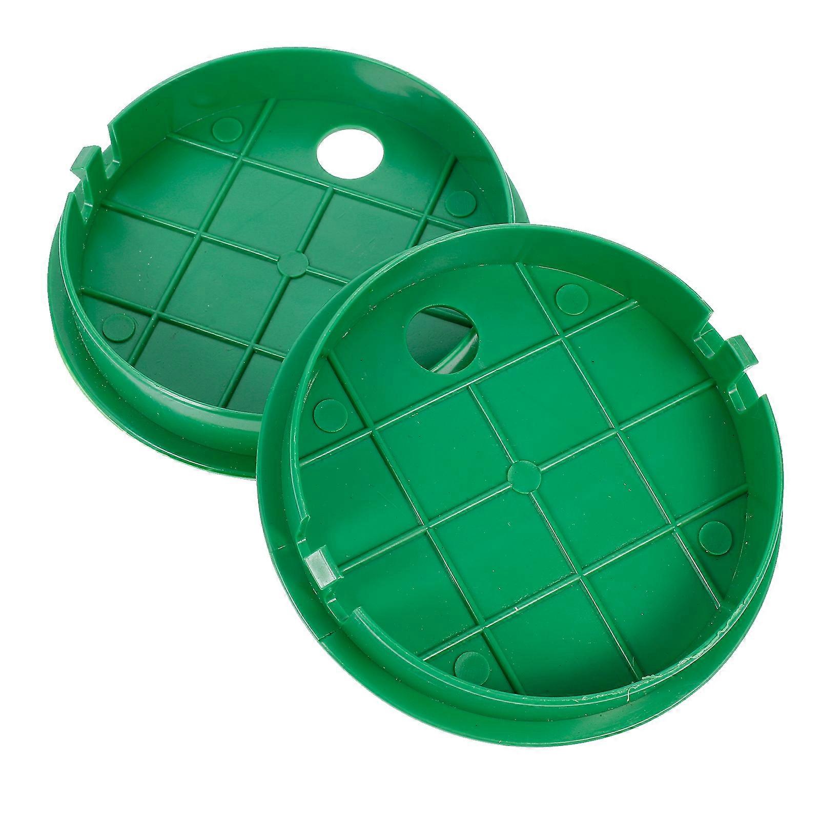 4Pcs Sprinkler Valves Box Cover for Irrigation System Green Plastic Set