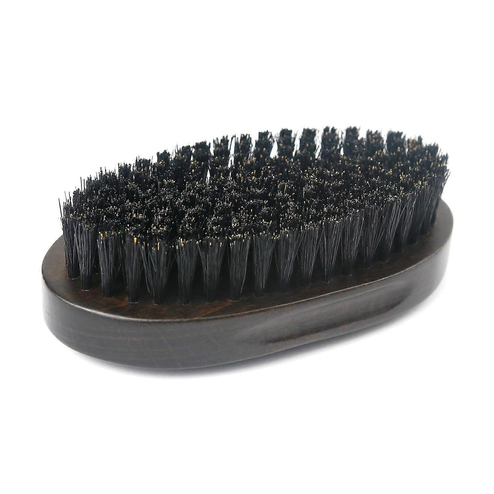 Beard Brush for Men with Boar Bristles, Wooden Grooming Comb for Detangling and Even Oil Distribution