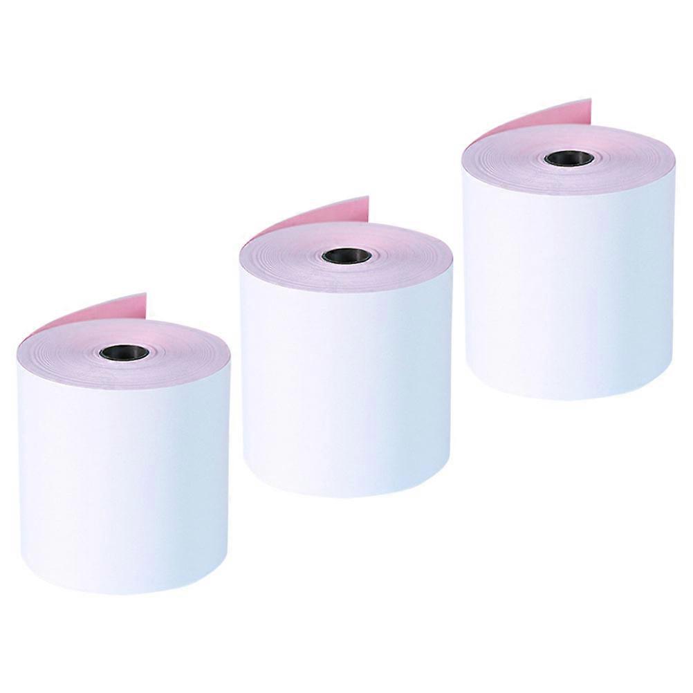 Receipt Layer Cashier Paper for Office 3 Rolls Multi Color Material