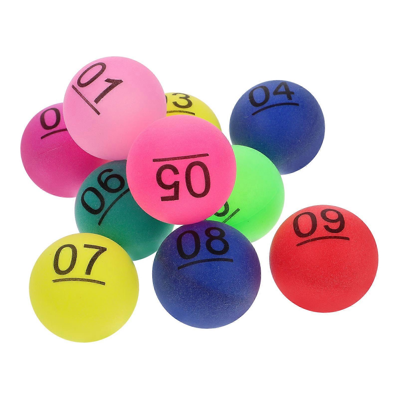 Plastic Balls for Playing Use 10Pcs PP Numbered Balls