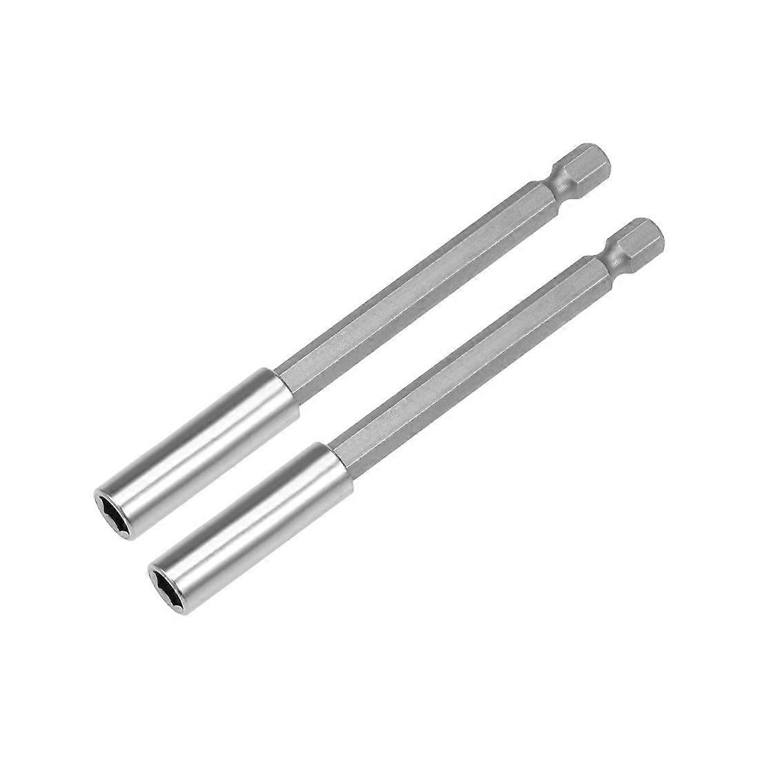 2 Pcs 4 Inch Magnetic Bit Holder with 1/4 Inch Hex Shank, Quick Release Drill Bit Extension
