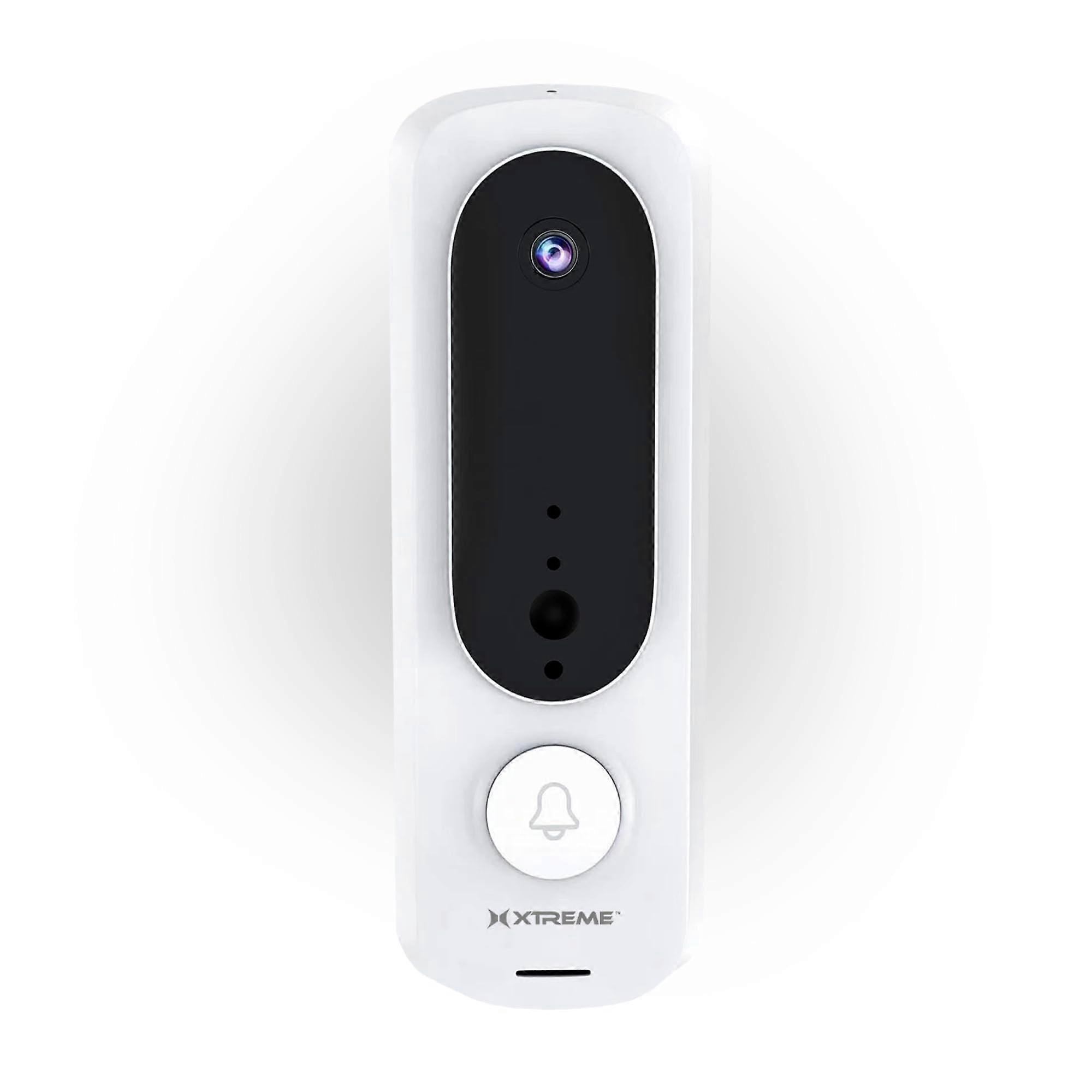 Smart WiFi Video Doorbell with Motion Alerts, Wireless Battery Camera for Home Security