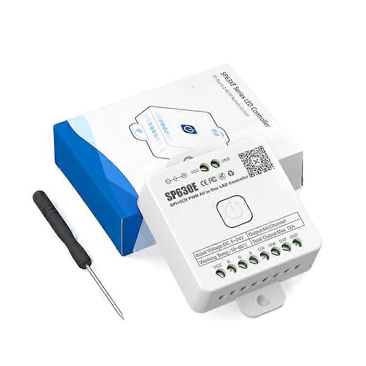 SP630E Bluetooth LED Strip Controller with Music Sync for PWM and SPI RGBW RGBCCT 5V24V