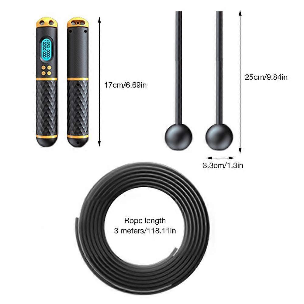 2 In 1 Professional Jump Rope Wire Cordless Jump Ropes With Ball Fitness Exercise Jumping Skipping Rope Exercise Jumping Gym