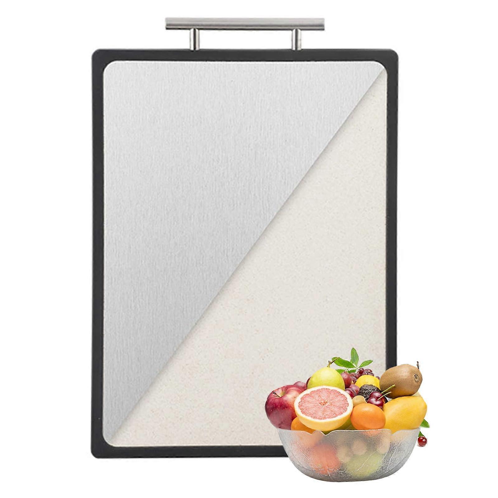Titanium Cutting Board for Kitchen, DualSided Design with Juice Groove, Large 17×11.6 Inch