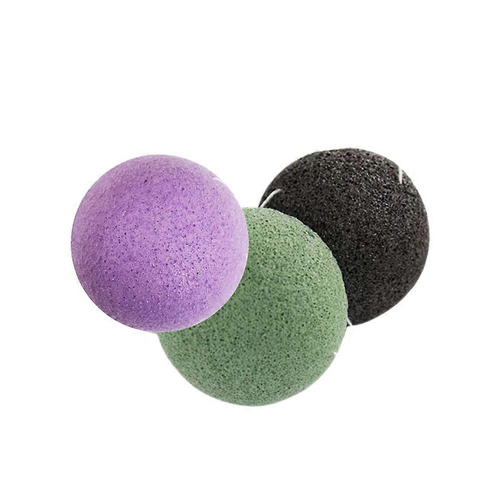 Face Washing Puff Round Sponges for Makeup Use 9Pcs Assorted Color