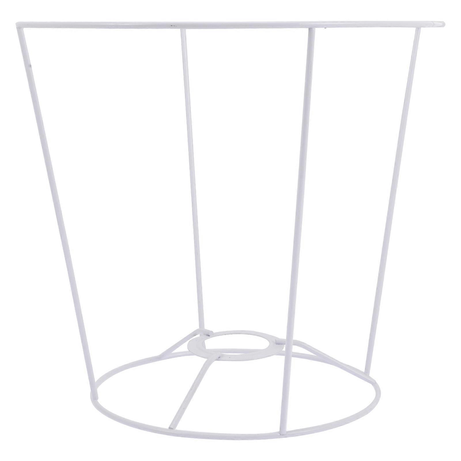Lamp Shade Frame Iron Lampshade Bracket for DIY Lights White