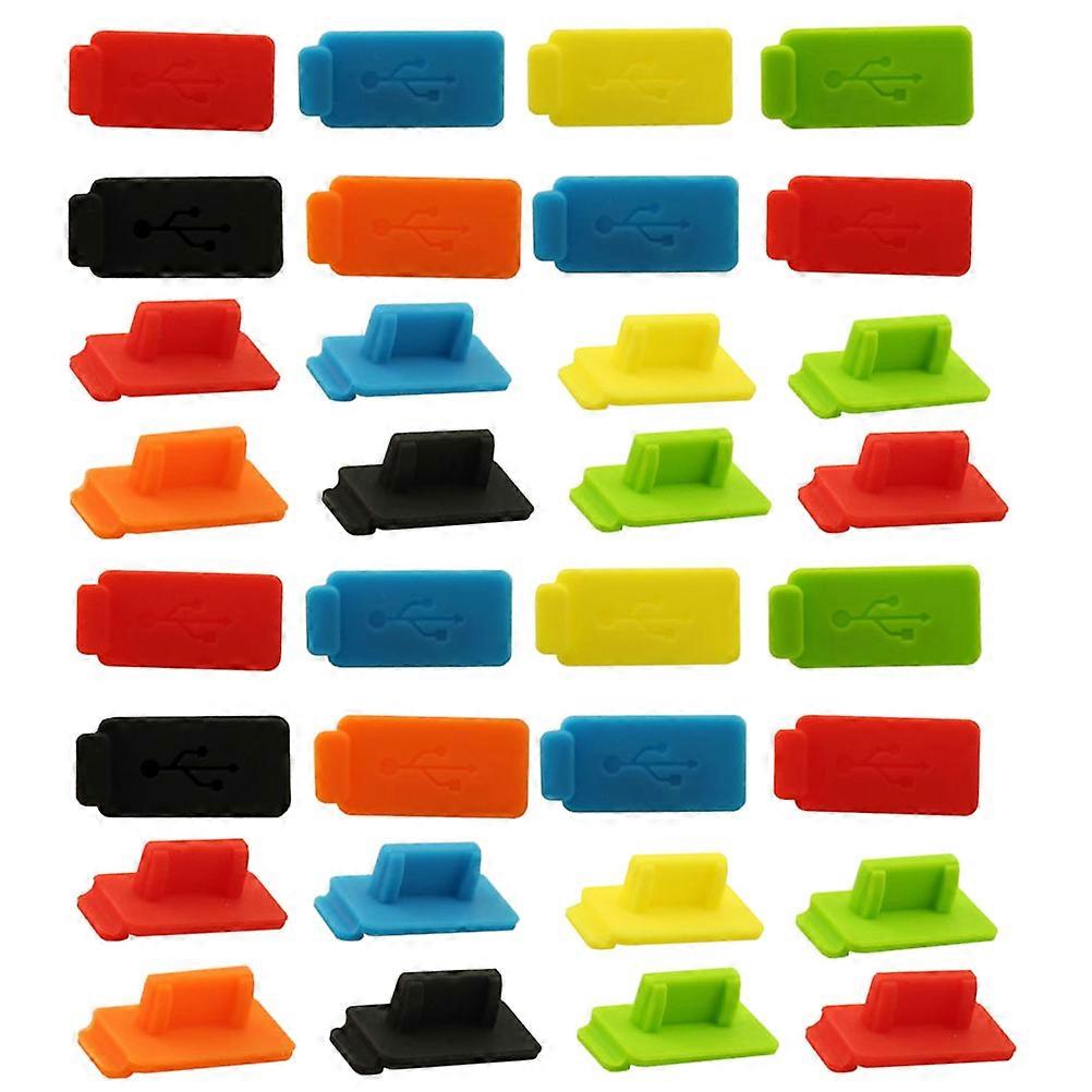 Charger Port Protector Silicone USB Dust Plug for Preventing Dust 50Pcs