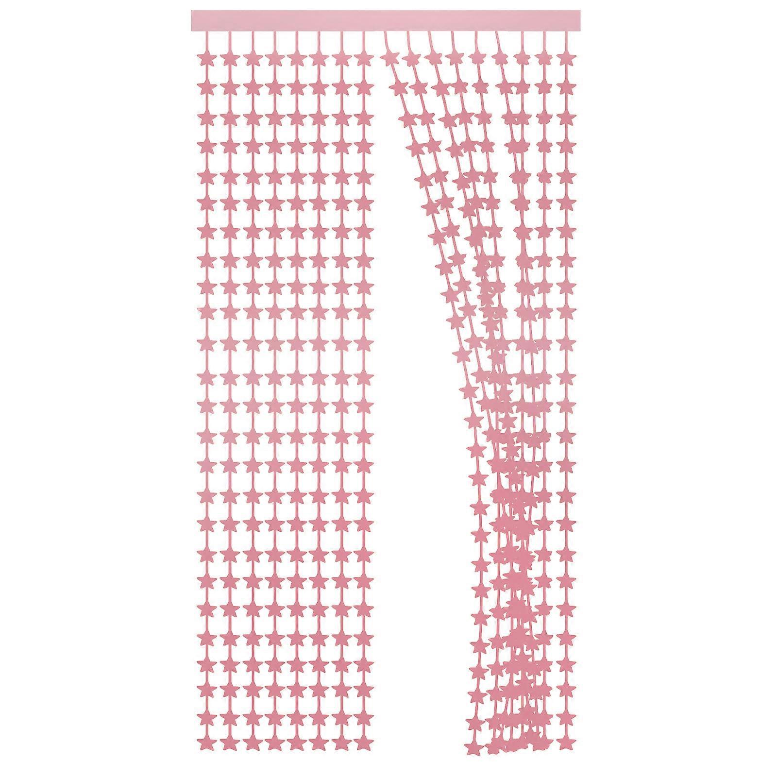 Fringe Curtain Five-Pointed Star Rain Silk Backdrop for 1Set Party Use