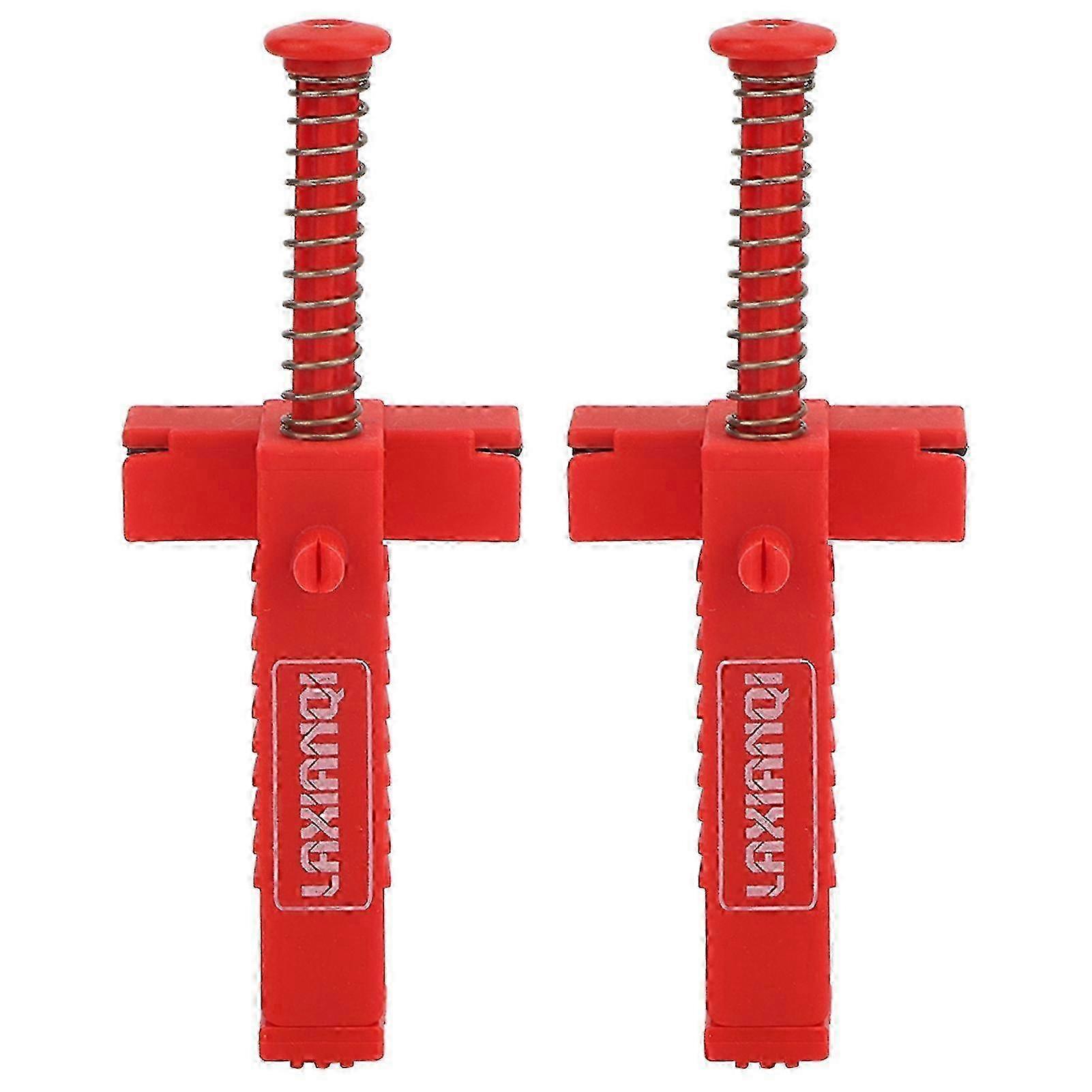 2025 2PCs Brick Liner Plumber Tools Leveling Measuring Tool Hardware Accessory Red PlasticRed Brickwork Line Puller