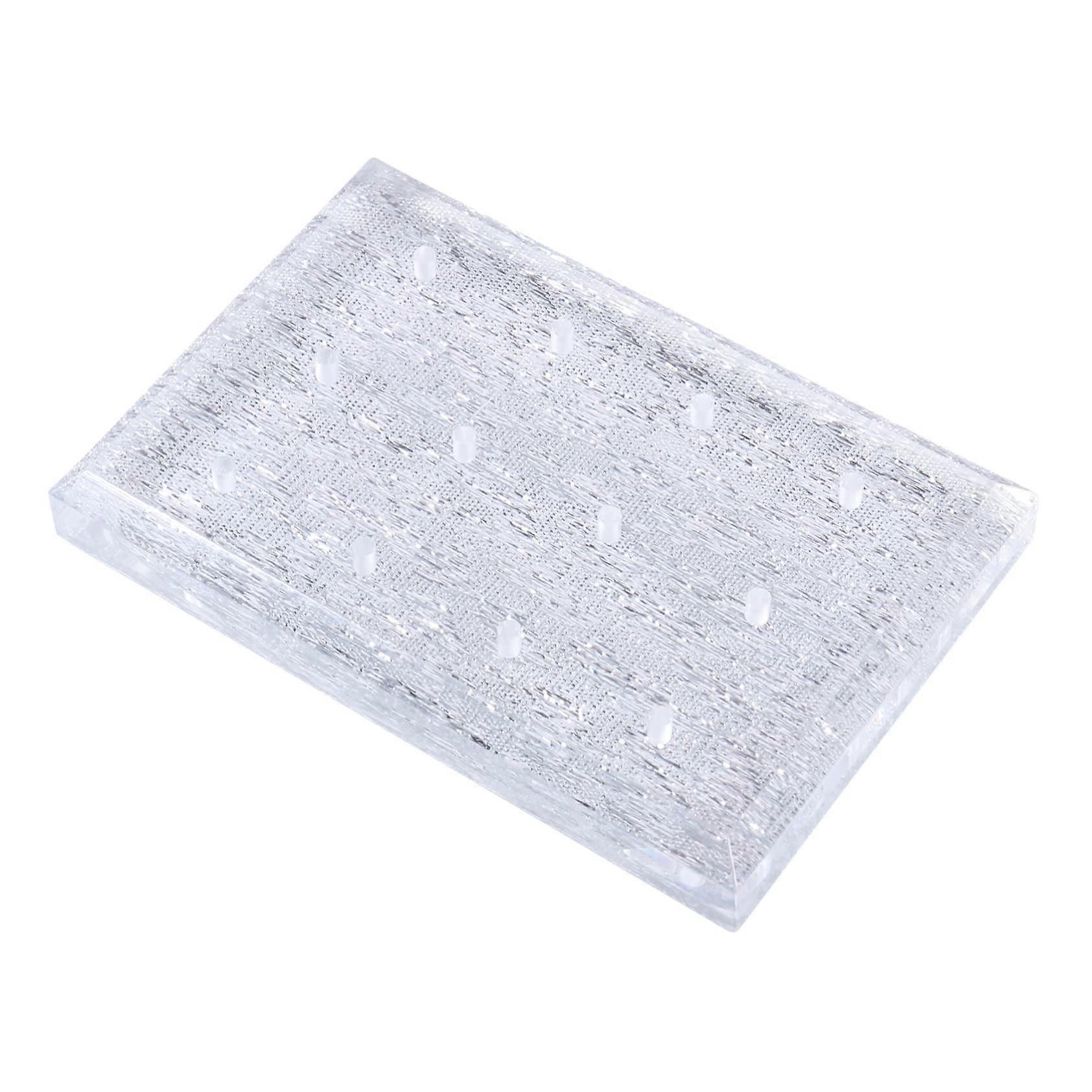 12 Hole Nail Drill Bit Holder Stand, Clear Organizer for Manicure Tools Storage