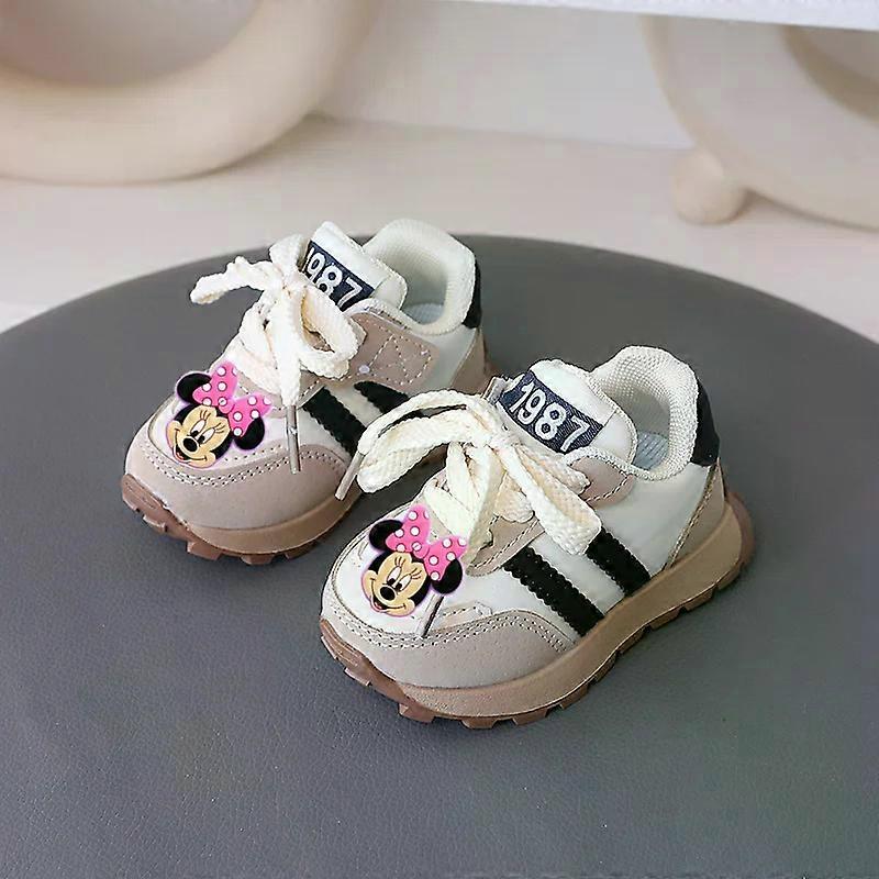 Disney Casual Shoes Spring Autumn boy Girl Non-slip Soft Sole Sneakers Mickey Mouse New Toddler Shoes Children Sports Shoes