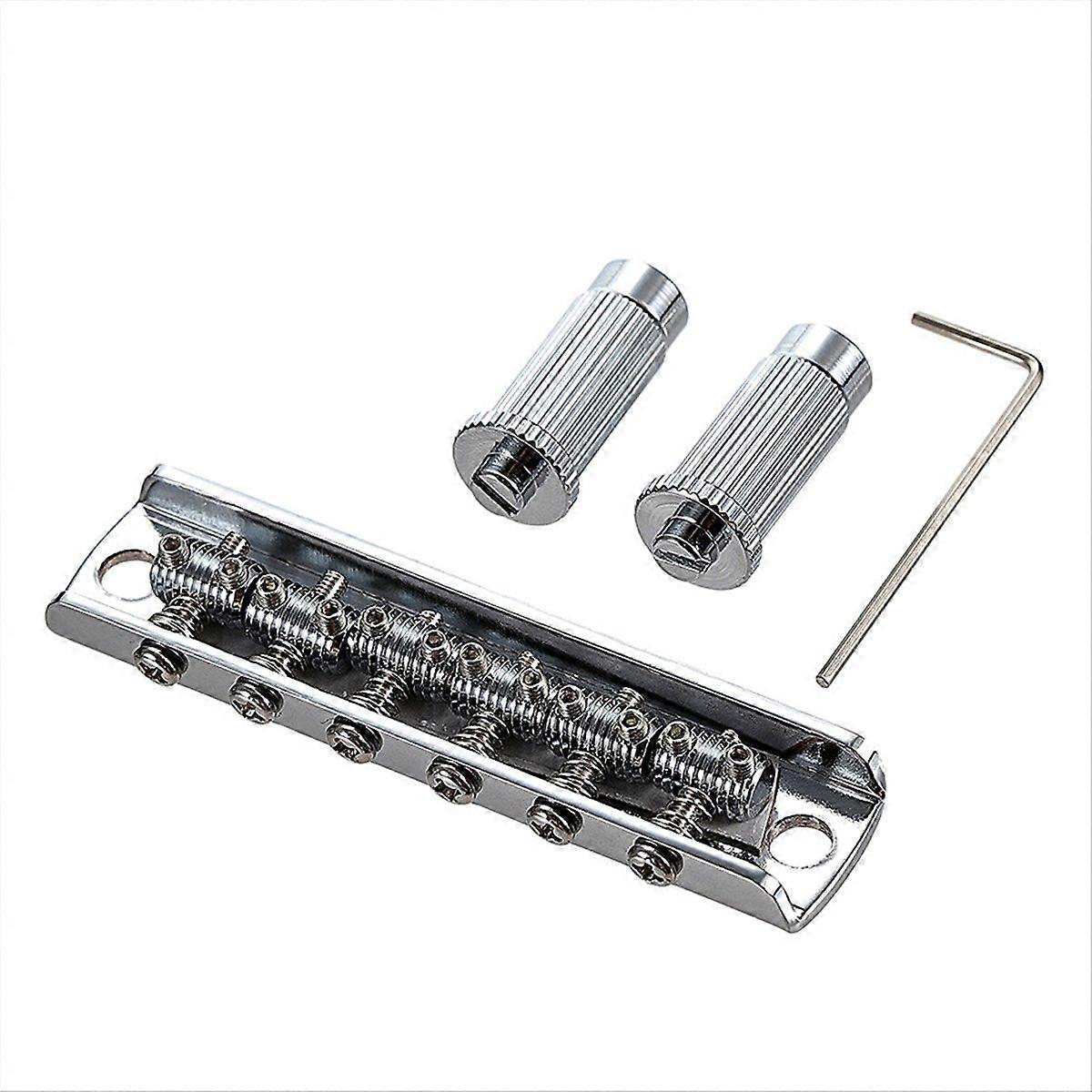 6-Saddle Bridge Adjustable Electric Guitar Replacement Bridge for