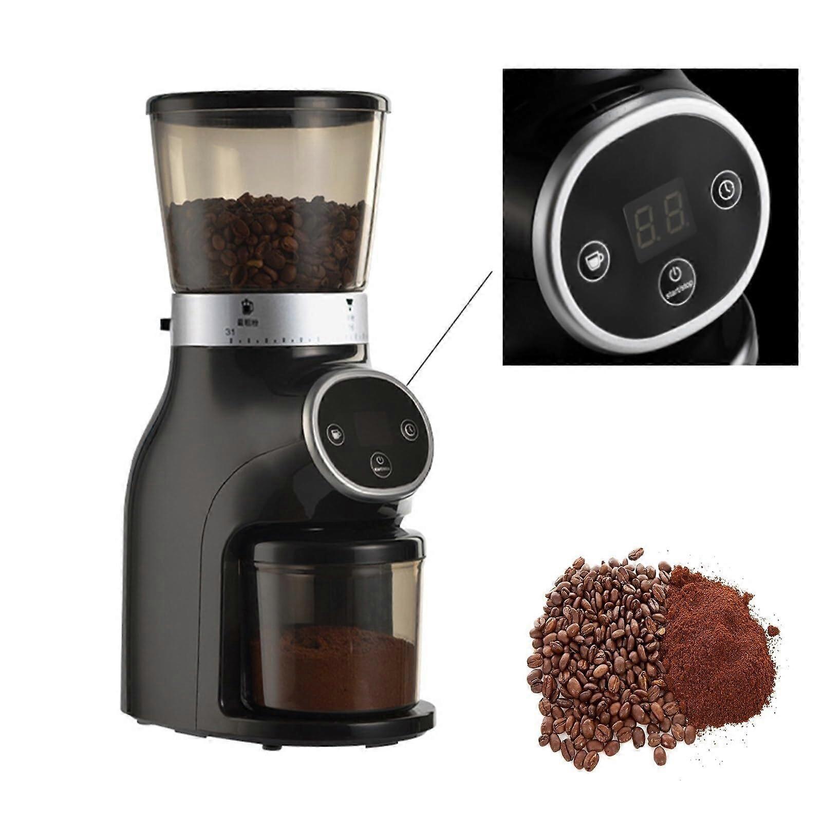 Electric Burr Coffee Grinder with Digital LED Timer, 31 Grind Settings, Adjustable for Espresso