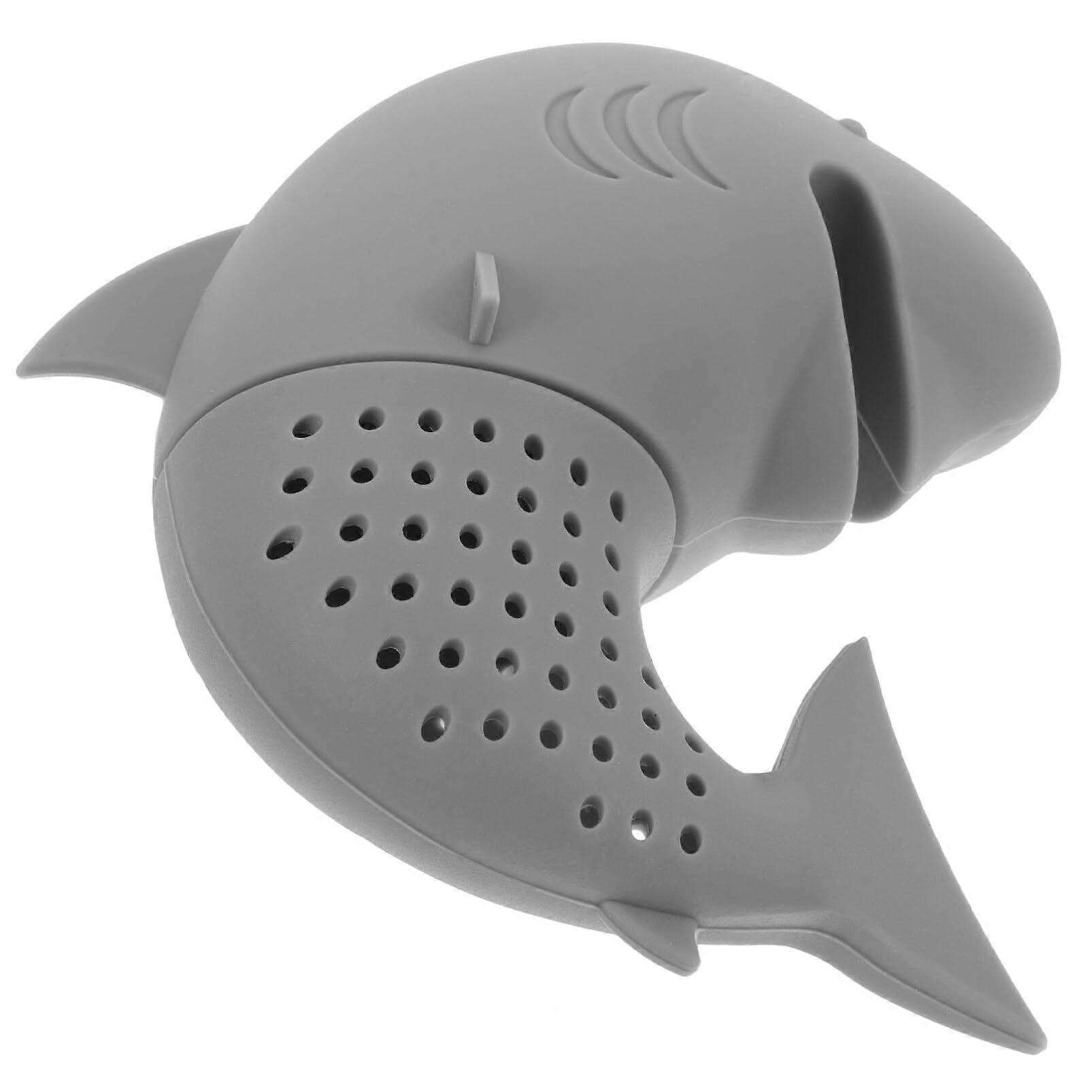 Shark Shape Silicone Tea Infuser Loose Leaf Strainer Easy Clean Cute Cartoon Tea Steeper