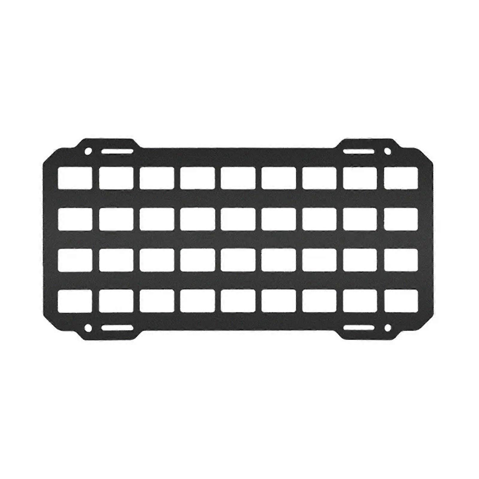 Tactical Molle Car Visor Organizer with Rigid Panel, Universal Fit Adjustable Straps for EDC Gear Storage