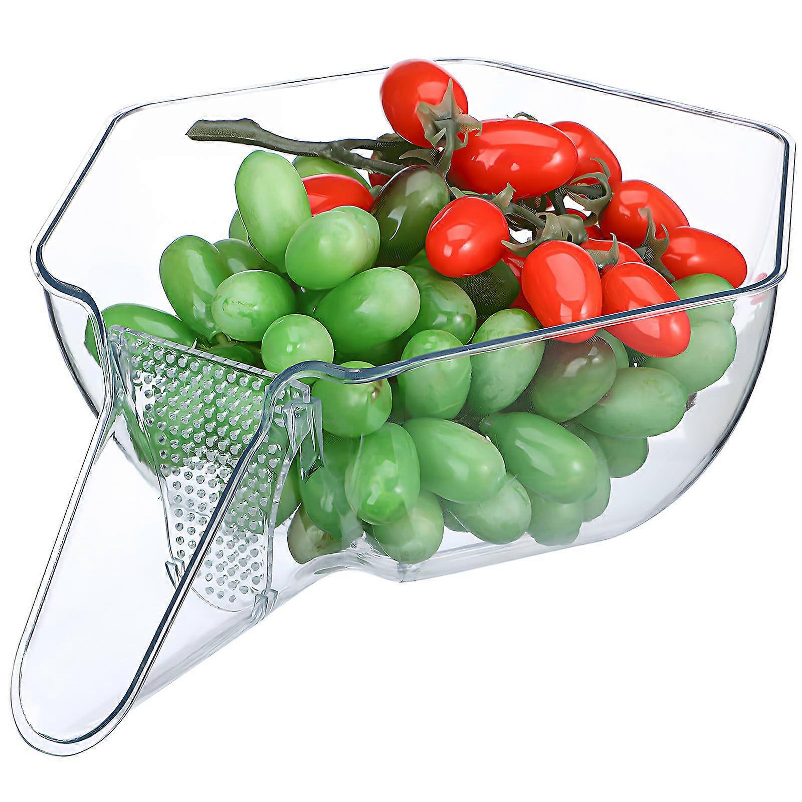 Large Capacity Rice Strainer Bowl for Fruit and Vegetable Washing with MultiUse Kitchen Colander