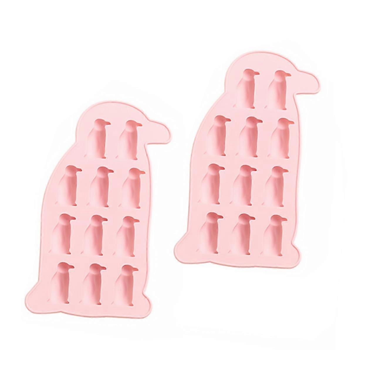 Silicone Ice Cube Tray Cute Penguin Shape Nonstick Baking Mold for Chocolate Candy and Drinks