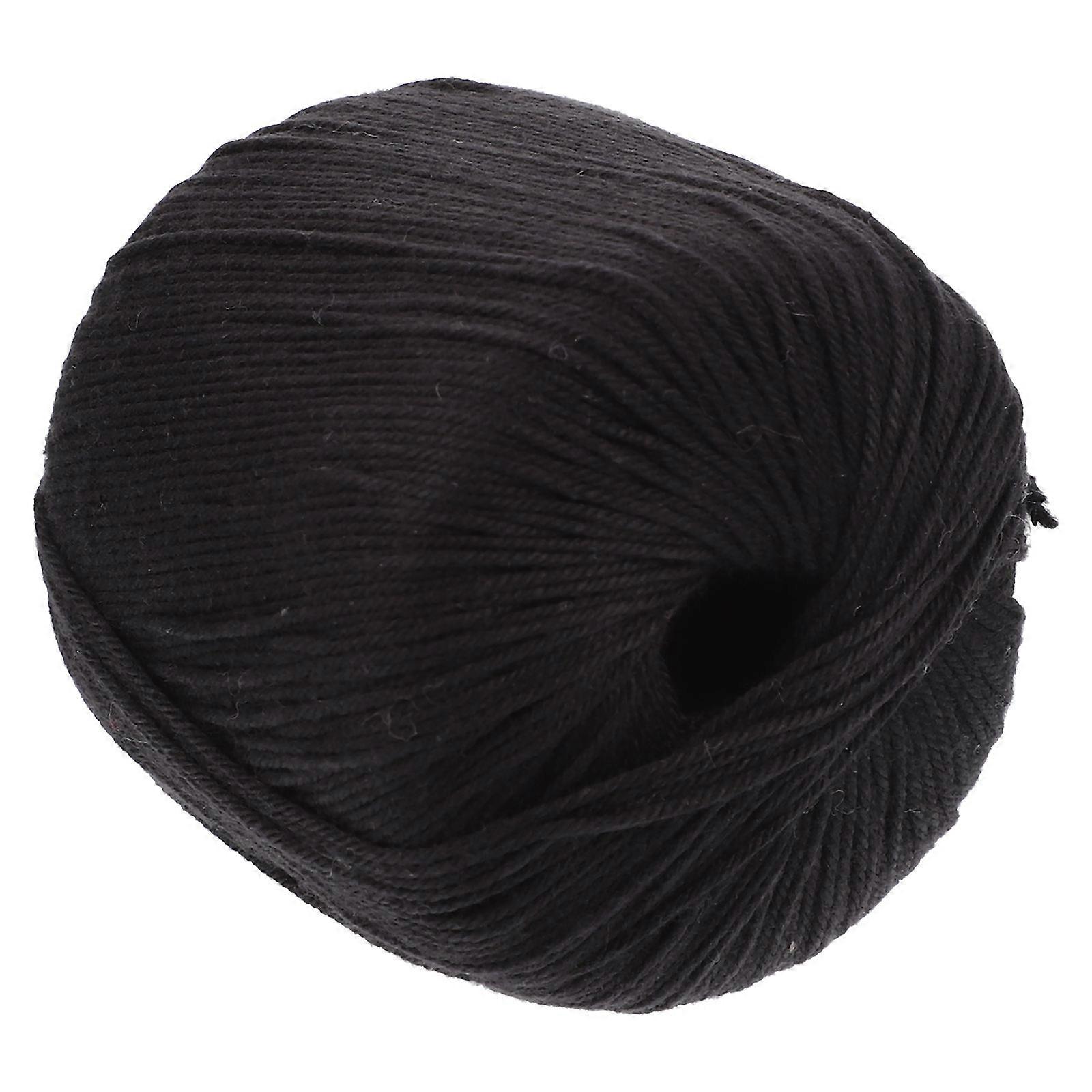 Household Crochet Yarn Multi-Function Knitting Yarn for DIY 1 Roll Black