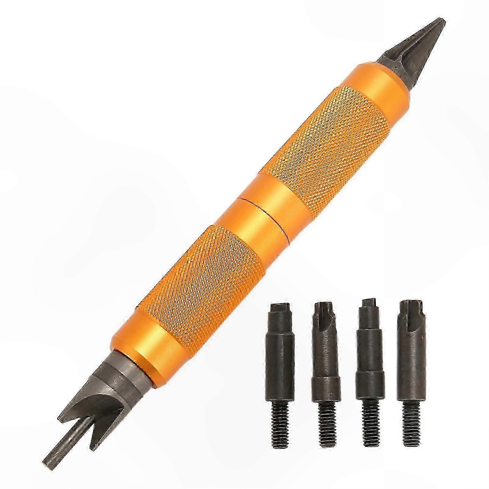 Case Prep Multitool: Double-Ended Chamfer & Deburring Tool for Reloading, Sharp & Skid-Resistant