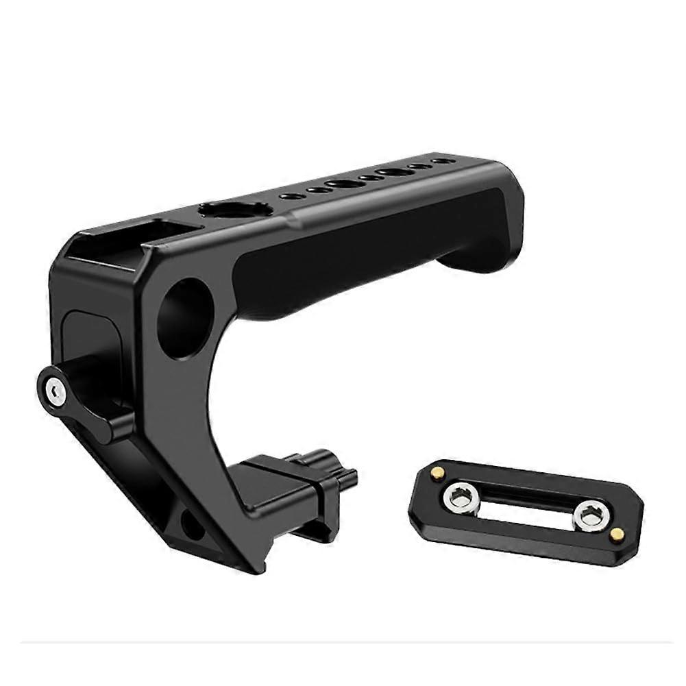 DSLR Camera  Handle Grip with Dual Cold Shoe Mounts and Multiple Threads for Video Rig