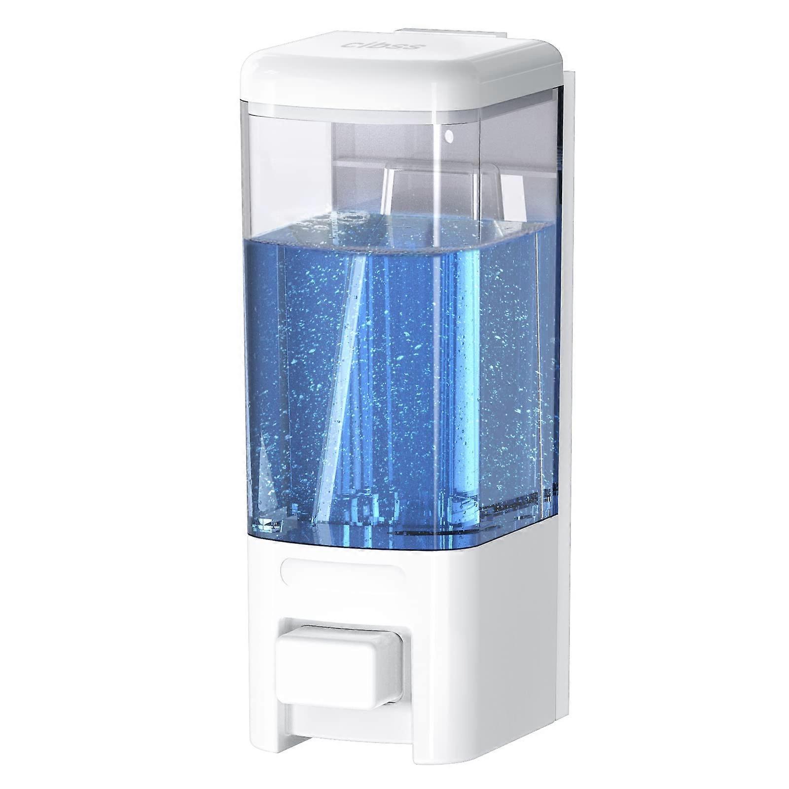 Wall Mount Soap Dispenser 500ml No Drip Large Capacity ABS Bathroom and Kitchen Use