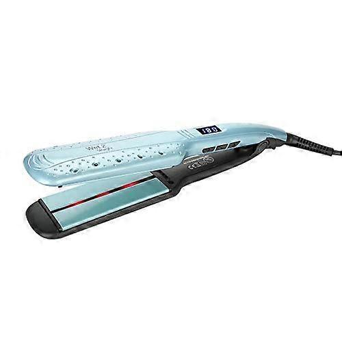 Professional Ceramic Hair Straightener Flat Iron with Infrared Ionic Technology, Light Blue