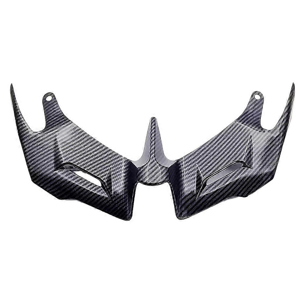 Motorcycle Front Aerodynamic Winglets Carbon Fiber Pattern