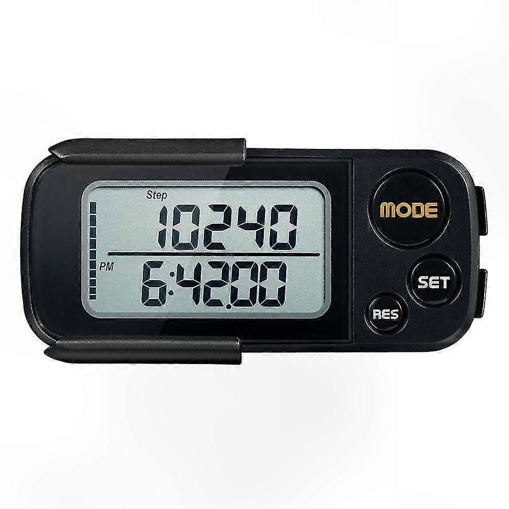 3D Walking Pedometer with Clip for Accurate Step Counting