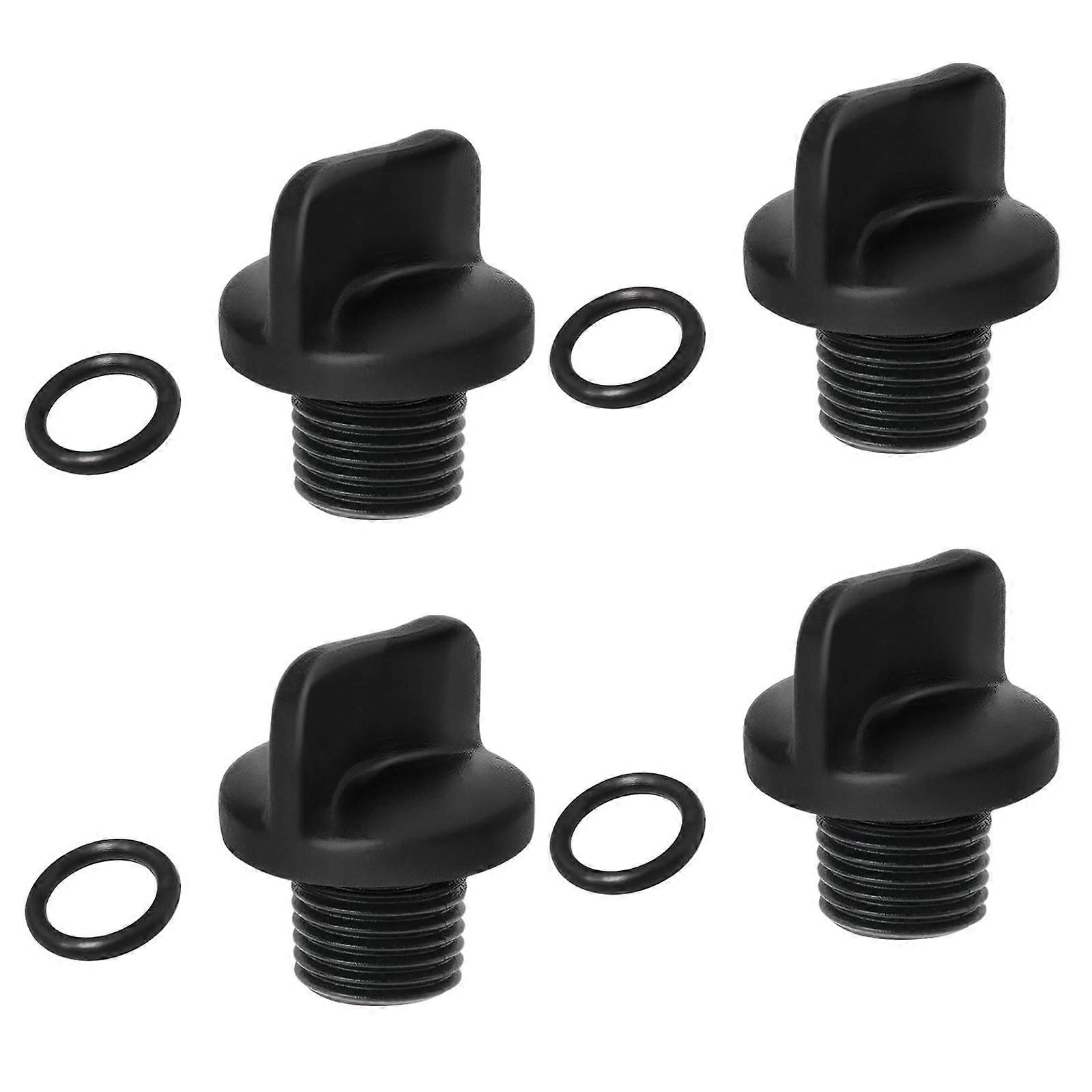 Pool Pump Drain Plug Replacement Kit 4pcs with O Rings, Watertight Seal, MultiSystem Compatibility