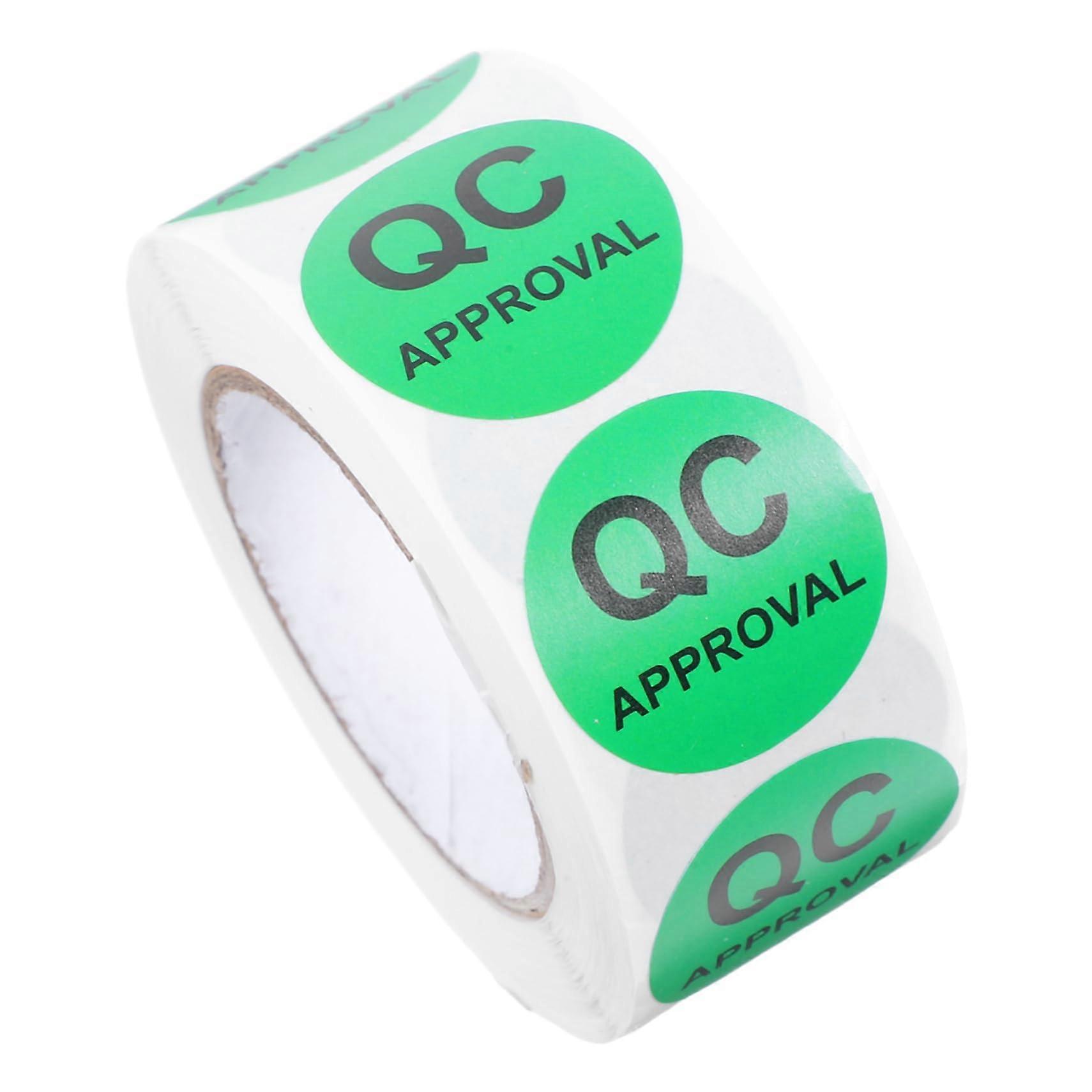 Quality Control Labels with Secure Adhesion and Clear Status Display QC Inspection Stickers
