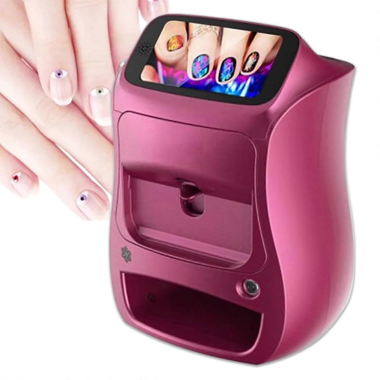 Nail Art Printer with Custom Image Printing, 10Second Design, Wireless App Control, Purple 3D