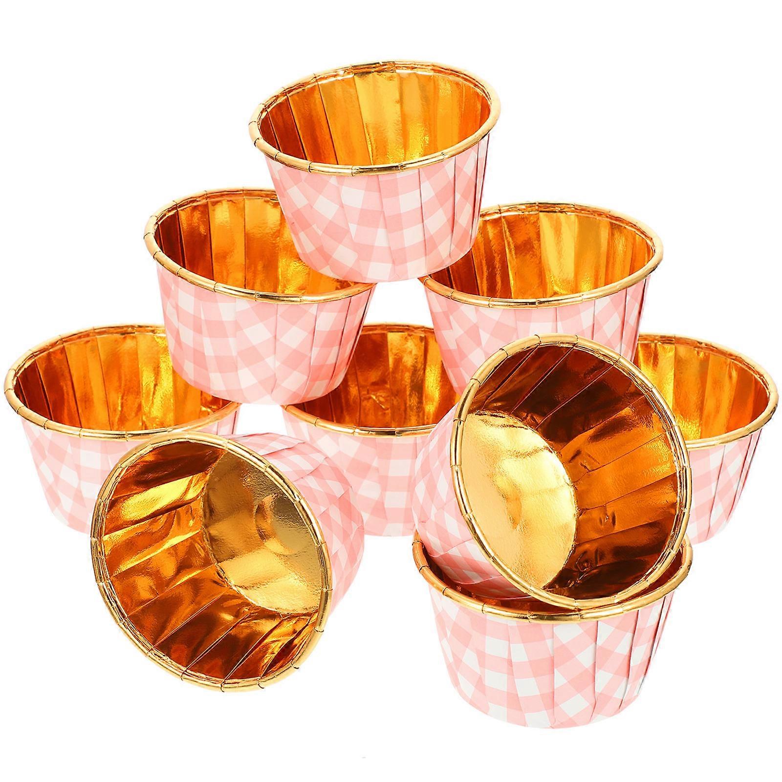 Kitchen Use Pink Baking Cake Cups 50Pcs Decorative Paper Wrappers