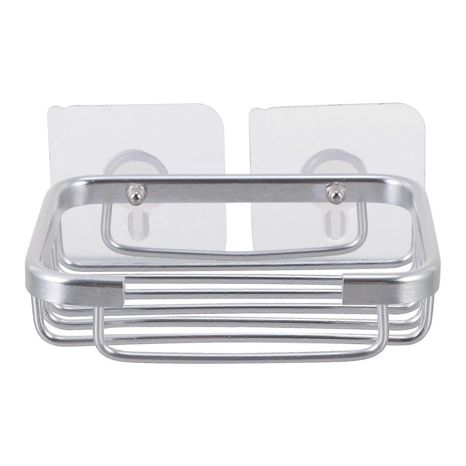 Punch-Free Soap Dish Case Self-Draining Soap Holder for 1Set Storage