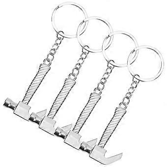 Durable Hammer Key Chain Ring for Key Hanging Use 4Pcs