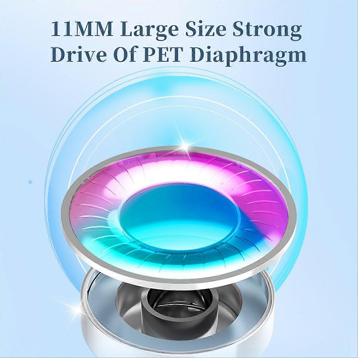 Diaphragm Dynamic Earphone 3.5mm Transparent Without Microphone