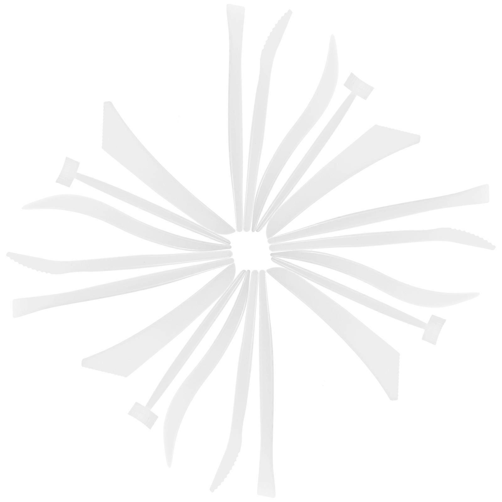 Clay Hand Set For Craft DIY Projects White Durable Plastic Carving 4 Sets