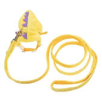 Small Pet Dinosaur Harness and Leash for Outdoor Use 1Set
