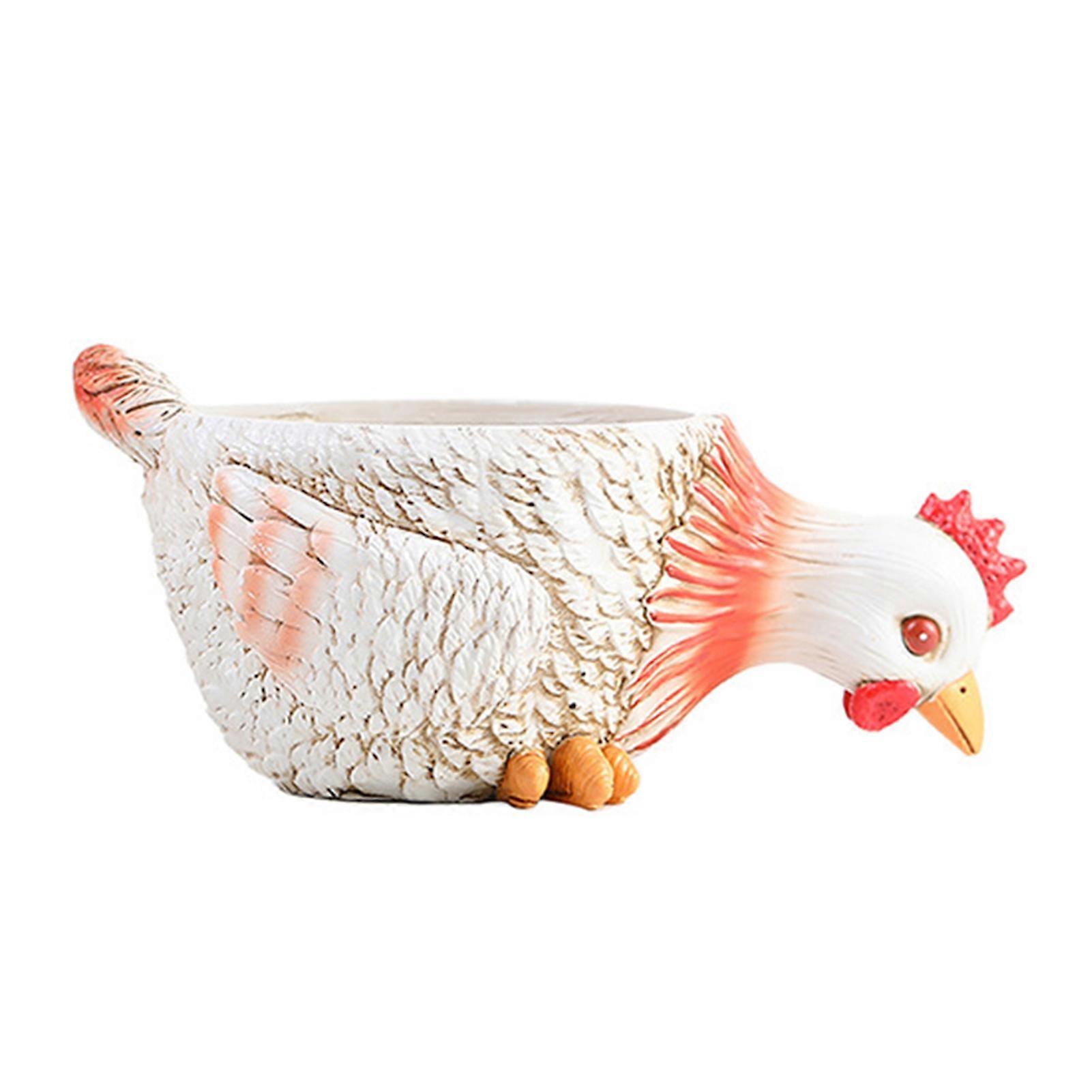 Rooster Planter Succulent Flower Pot Creative Shape Durable Construction Large Size Multipurpose