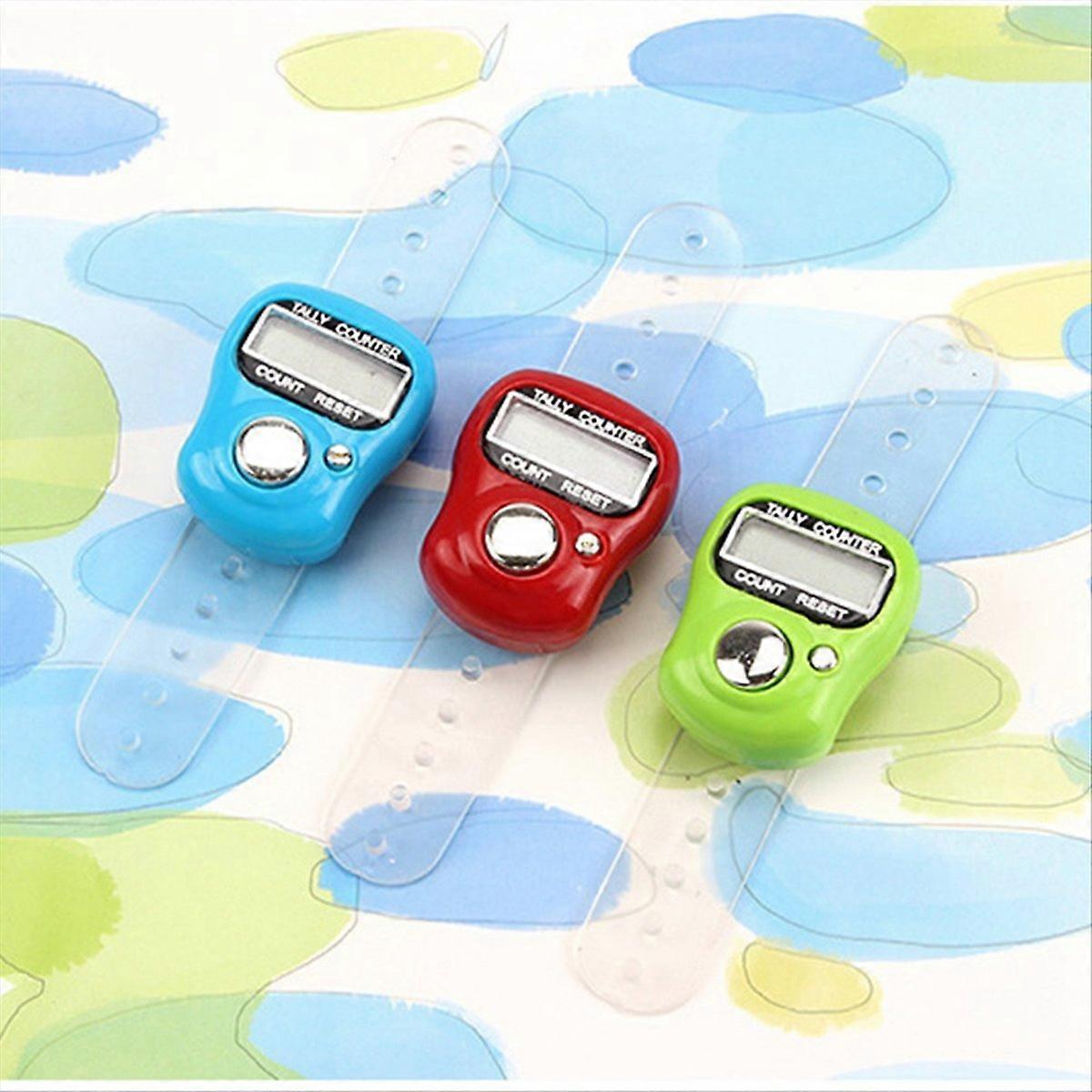 LCD Electronic Finger Hand Ring Knitting Row Tally Counter Pedometer