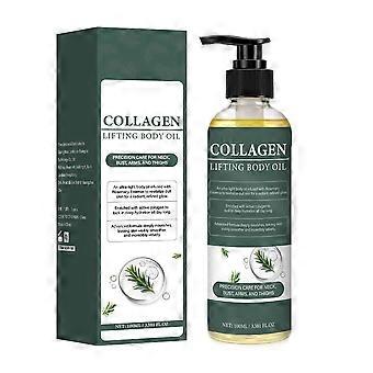 Kollagen-Lifting-Körperöl für nach dem Duschen, feuchtigkeitsspendendes Kollagenöl, feuchtigkeitsspendendes Anti-Aging-Seiden-Körperöl für Frauen und Männer, glättet und beugt Falten vor, leichtes