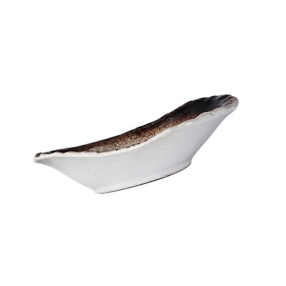 White Ceramic Sauce Bowl Multi-Function Spice Dish for 5Pcs