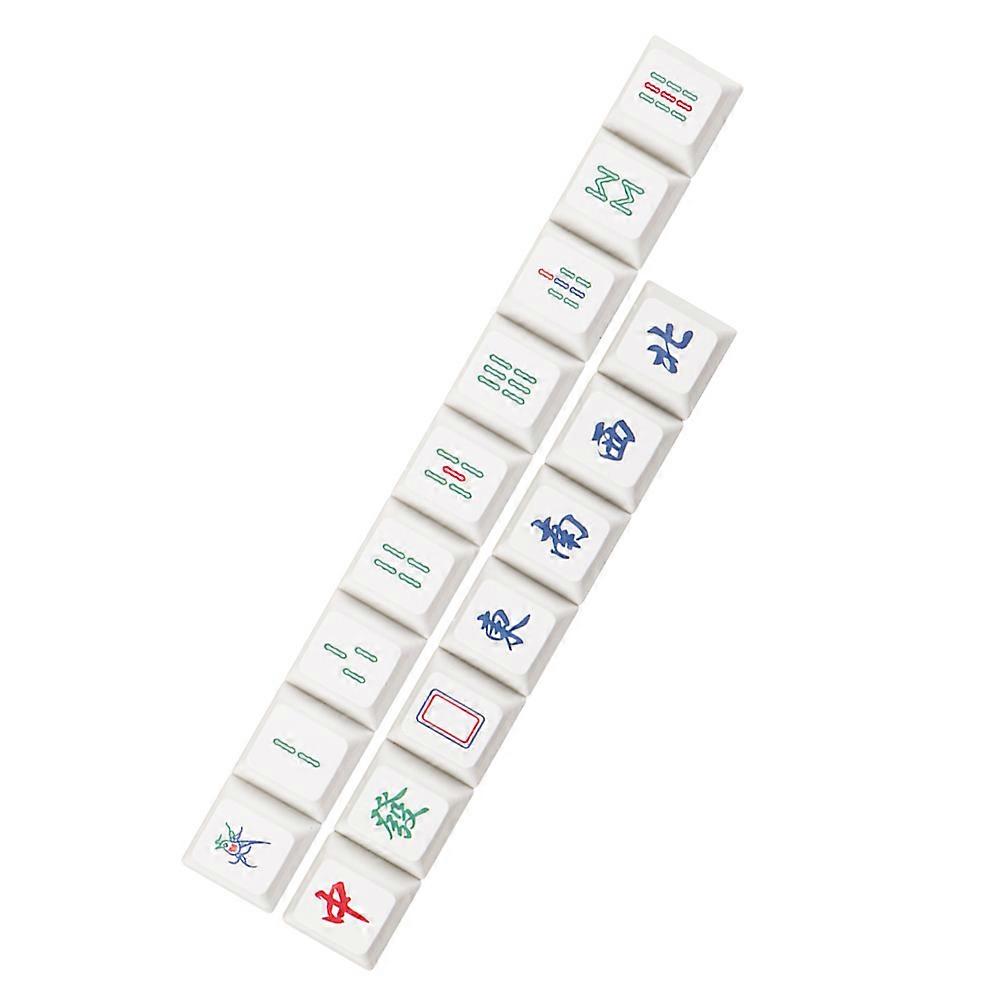 White Pbt Key Caps Replacement for Mechanical Keyboard 32Pcs Pack