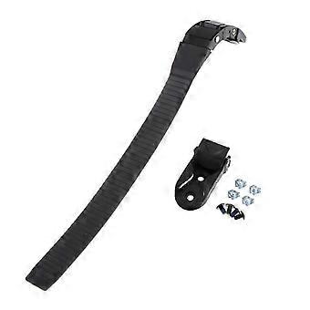 PP Roller Skate Strap Buckle Set with Screws and Nuts, Fixing Repair Tool for Inline Quad Speed Skates, Black, 22x2cm
