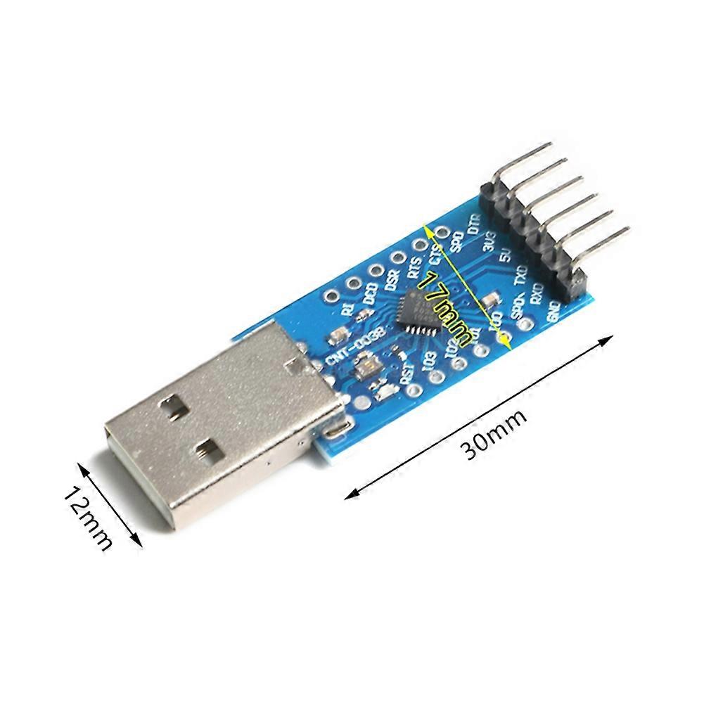2pcs CP2104 USB 2.0 to TTL UART Module Serial Converter STC Programmer Adapter Board Replace CP2102 for Serial Debugging