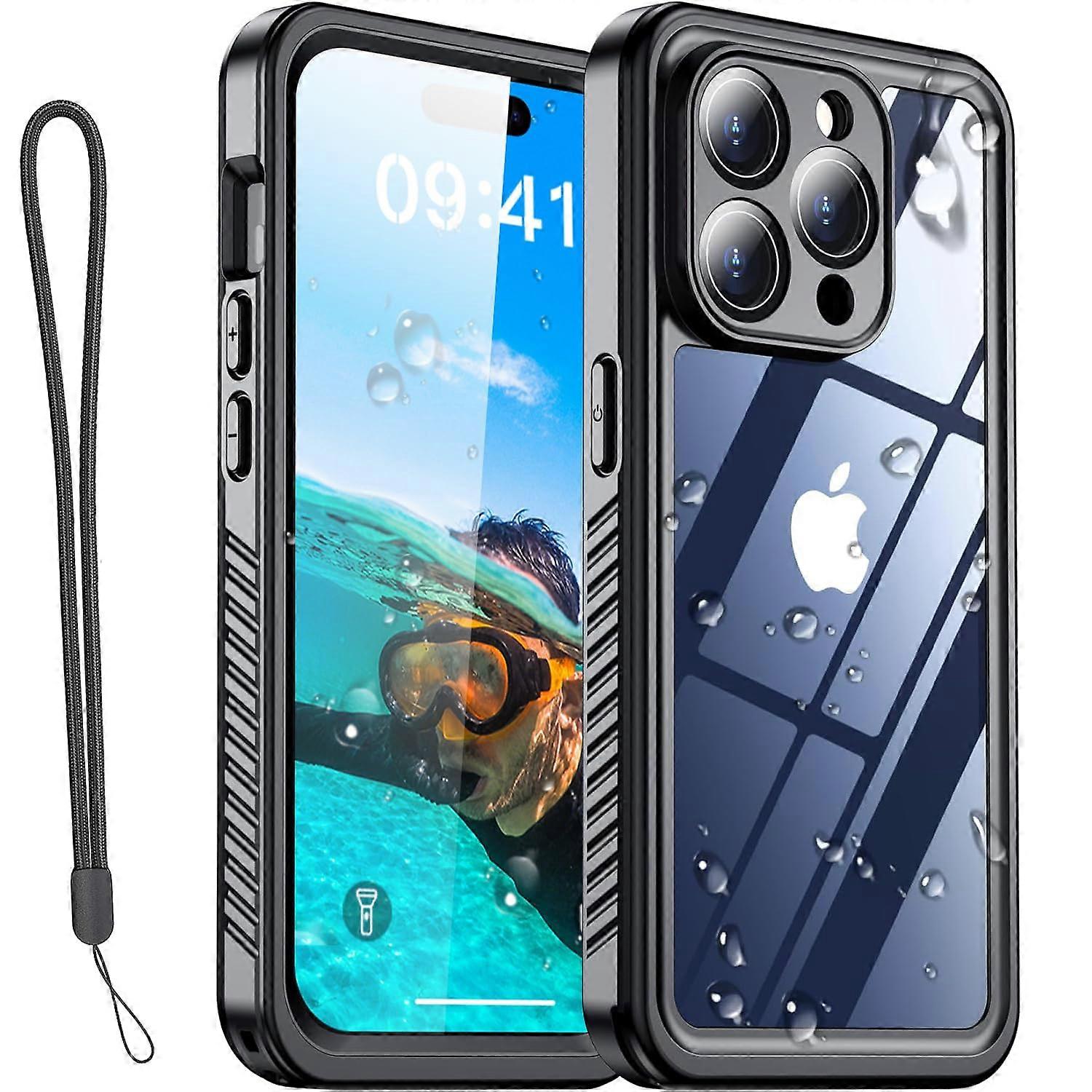 Shockproof Waterproof Case Compatible with iPhone 15 Pro Max