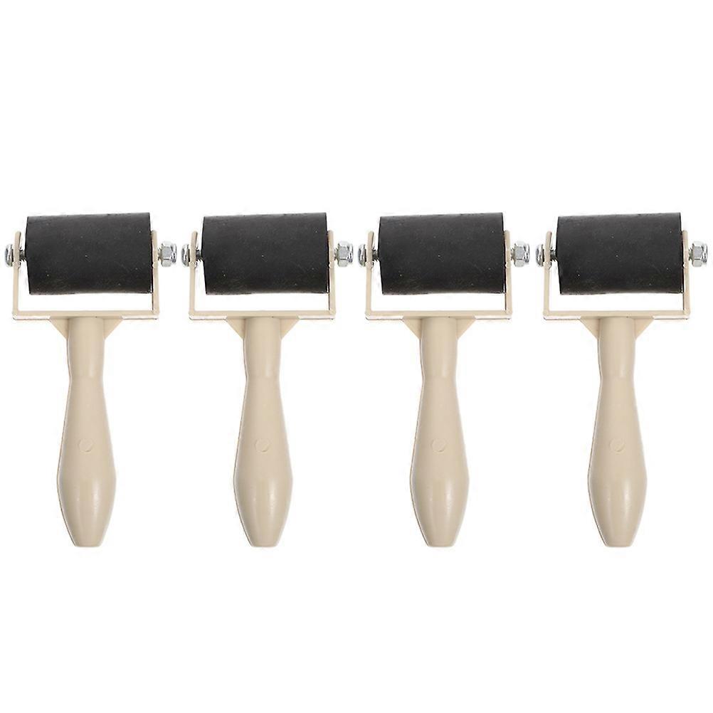 Printmaking Roller Rubber Tool for Crafting Use 4Pcs Ink Rollers