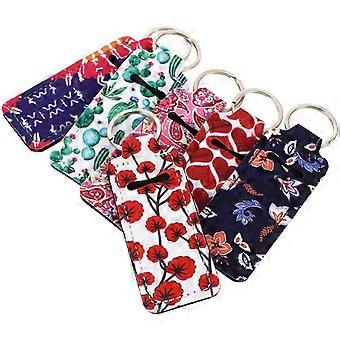 Lipstick Protector Cover for Protection Use with Keychain 6Pcs Portable Set