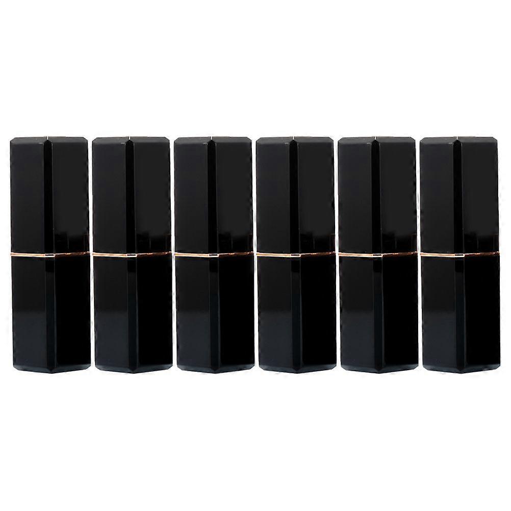 6pcs Exquisite Lipstick Tubes Practical DIY Empty Lipstick Storage Containers